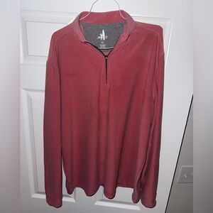 johnnie-O Burgundy Zip-Up Sweater